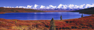 Wonder Lake in Autumn, Alaska, USA