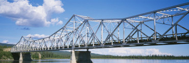 Bridge Across a River, Tanana River, Alaska, USA