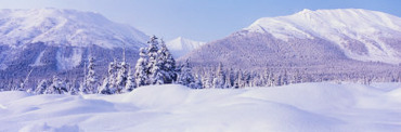 Chugach Mountains, Winter, Alaska, USA