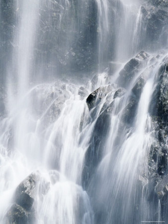 Bridal Veil Falls, Near Valdez, Alaska, United States of America, North America
